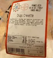 Mängden socker i Chips de crevette