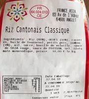 Mängden socker i Riz cantonais Classique