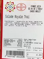 Mängden socker i Salade royale thai
