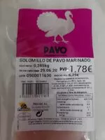 Mängden socker i Solomillo de pavo marinado