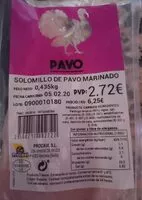 Mängden socker i Solomillo de pavo marinado