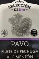 Mängden socker i Filete de pechuga de pavo al pimentón