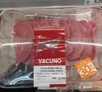 Mängden socker i Escalopines añojo