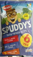 Mängden socker i Spuddy's Irish Potato Crisps