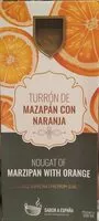 Mängden socker i Turrón de mazapán con naranja