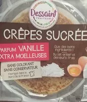 Mängden socker i Crêpes sucrée