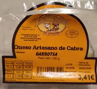 Mängden socker i Queso artesano de Cabra Garrotxa
