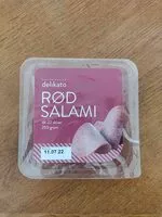 Mängden socker i Rød salami