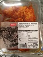 Mängden socker i Ales de pollastre adobades
