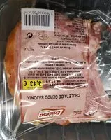 Mängden socker i Chuleta de cerdo Sajonia