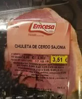 Mängden socker i Chuleta cerdo sajonia