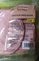 Mängden socker i Chuleta de cerdo de sajonia