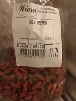 Mängden socker i Gojibeeren