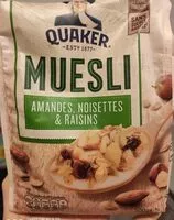 Mängden socker i Muesli amandes, noisettes & raisins