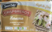 Mängden socker i Crispbreads sesame