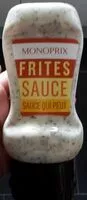 Mängden socker i Frites sauces CODE BARRE A MODIFIER : 3350033356641 - Monoprix - 255 g