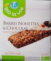 Mängden socker i barres noisettes et chocolat equitable