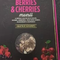 Mängden socker i Berries & cherries muesli