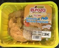 Mängden socker i Solomillo de pollo marinado empanado