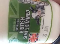 Mängden socker i British semi-skimmed