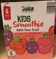 Mängden socker i Kids Smoothie strawberries,blackberries and raspberries