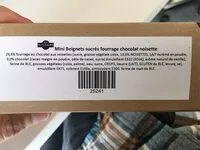 Mängden socker i Mini beignets sucrés fourrage chocolat noisette