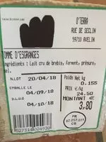 Mängden socker i Tomme d'Esgranges