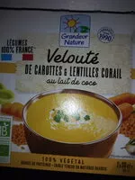Mängden socker i velouté de caroyyes et lentilles corail