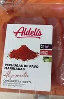 Mängden socker i Pechugas de pavo marinadas Aldelis