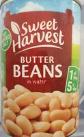 Mängden socker i Butter Beans in water