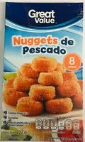 Mängden socker i Nuggets de Pescado, Great Value