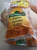 Mängden socker i Poulet fermier entier élevé en 81 jours