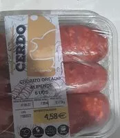Mängden socker i Chorizo oreado