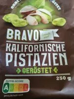 Mängden socker i Bravo Kalifornische Pistazien geröstet