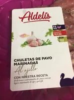 Mängden socker i Chuletas de pavo marinadas