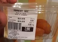 Mängden socker i Abricot sec