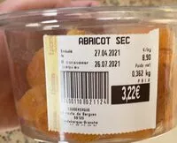 Mängden socker i Abricots Secs