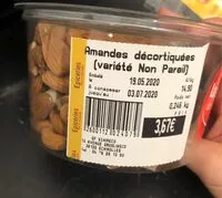 Mängden socker i Amandes décortiquées (variété non pareil)