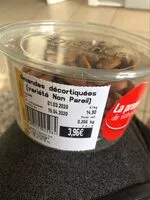 Mängden socker i Amendes décortiquées