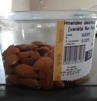 Mängden socker i Amandes décortiquées