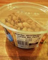 Mängden socker i Amandes décortiquées