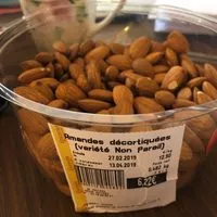 Mängden socker i Amandes decortiquees