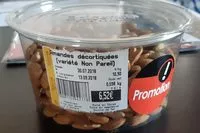 Mängden socker i Amandes Décortiquées (Variété Non Pareil)