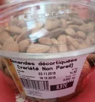 Mängden socker i Amandes decortiquées