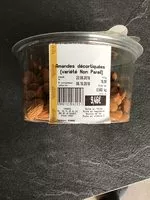 Mängden socker i Amandes décortiquées