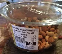 Mängden socker i Amandes decortiquées