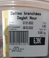 Mängden socker i Dattes branchees