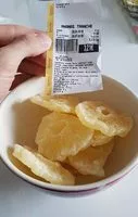 Mängden socker i Ananas tranche séchée