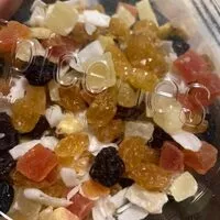 Mängden socker i Mélange fruits secs