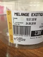 Mängden socker i Mélange exotique